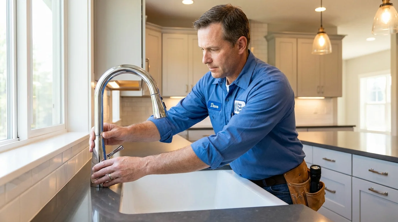 Kitchen faucet installation by Johns Plumbing LLC in Fordyce