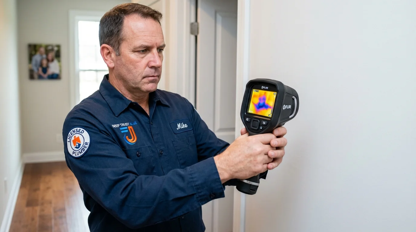 Thermal imaging leak detection by Johns Plumbing LLC in Fordyce